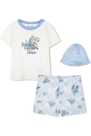 Kenzo Set corto con hojas estampadas