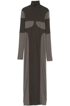 Nanushka Vestido largo con diseño patchwork