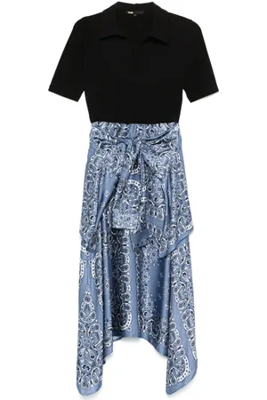Maje Vestido midi a paneles