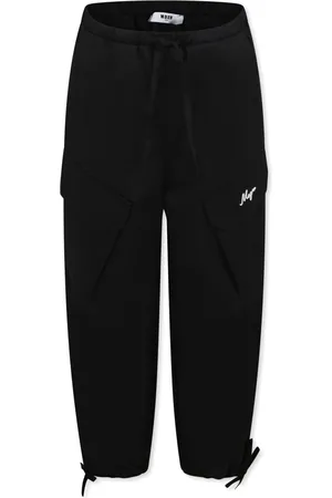 Msgm Pantalones con logo bordado