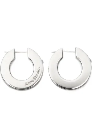 Acne Studios Pendientes de aro con cristales