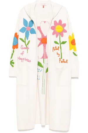 MIRA MIKATI Cárdigan largo con bordado floral
