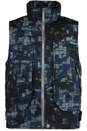 Stone Island Chaleco acolchado con motivo militar