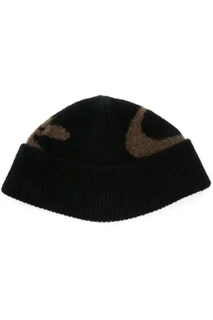 Nanushka Gorro con motivo en intarsia