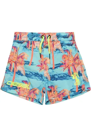 Diesel Bañador con palmeras estampadas