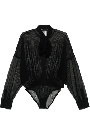 Norma Kamali Body camisero con lazo