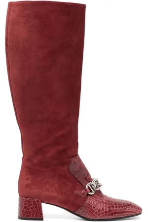 Prada Botas con tacón grueso