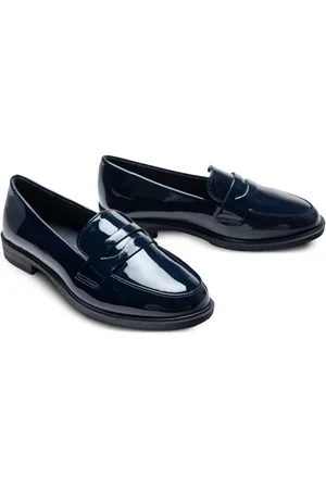 M. Moustache Mocasines penny con acabado charol
