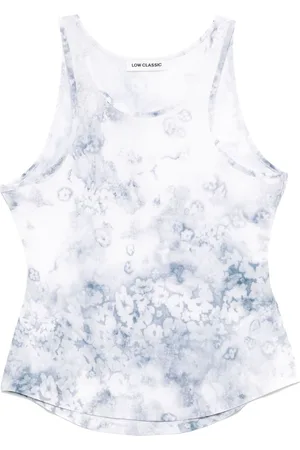 Low Classic Top sin mangas con estampado floral