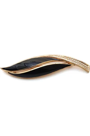 Dior Broche con motivo de hoja 2000
