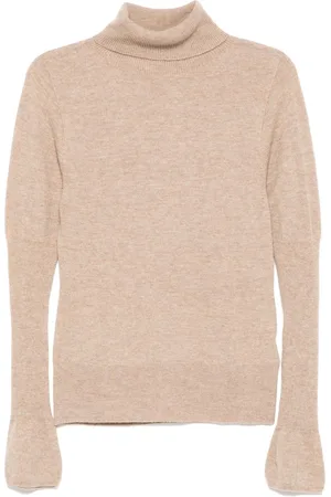Low Classic Top de punto de cachemira con manga farol