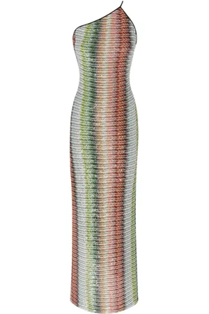 Missoni Vestido largo con un solo hombro