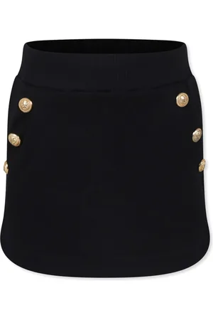 Balmain Falda con logo en relieve
