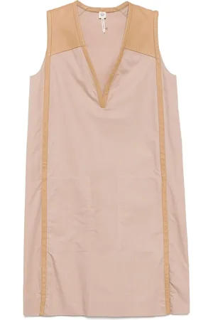 Hermès Vestido con cuello en V