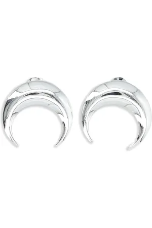 Marine Serre Pendientes Crescent Moon mini