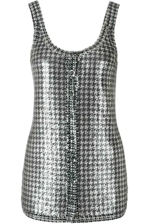 Paco rabanne Top sin mangas metalizado