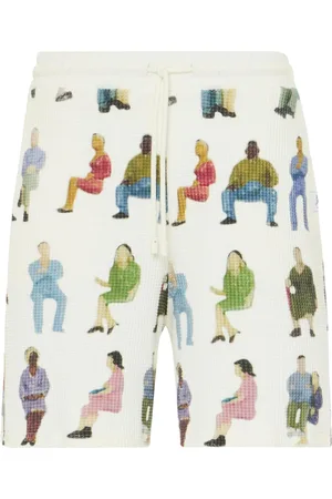 J.W.Anderson Bermudas texturizadas con tejido waffle