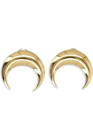 Marine Serre Pendientes Crescent Moon mini