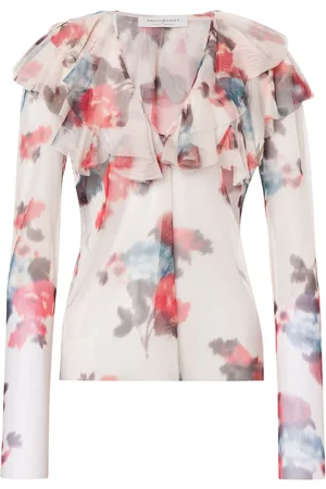 Serafini Top con motivo floral