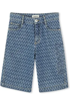 Lanvin Pantalones cortos con logo bordado