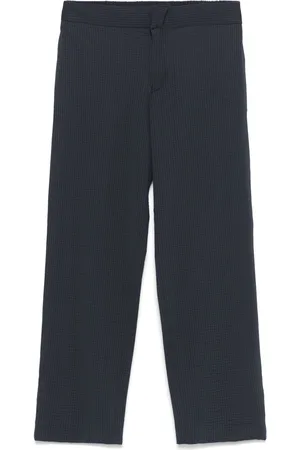Emporio Armani Pantalones de tejido seersucker