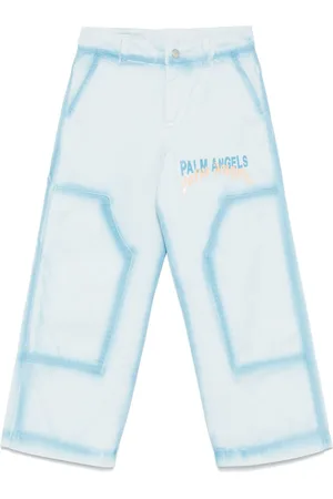 Palm Angels Vaqueros rectos spray