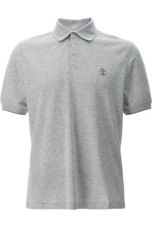 Brunello Cucinelli Polo con logo bordado de tejido de piqué