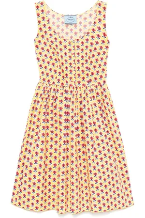 Prada Vestido con motivo floral