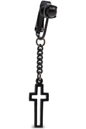Dsquared2 Pendiente con charm de cruz colgante