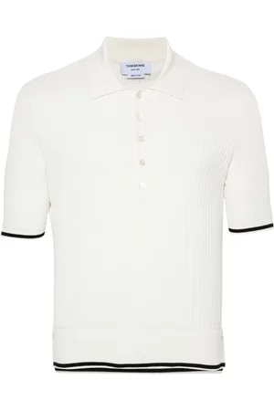 Thom Browne Polo con borde a rayas