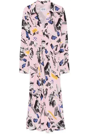 Moschino Vestido largo con pliegues