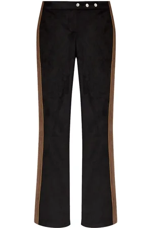 MISBHV Pantalones acampanados con detalle de rayas
