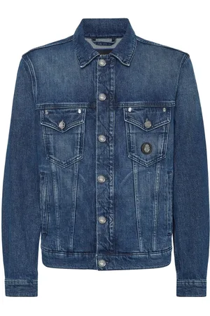 BILLIONAIRE Chaqueta vaquera con parche del logo