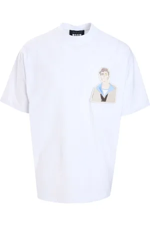 Msgm Camiseta con detalle de parche