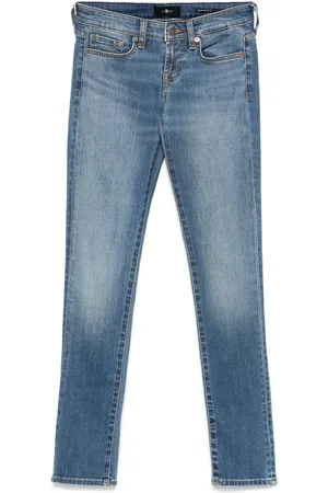 7 for all Mankind Vaqueros skinny de talle bajo