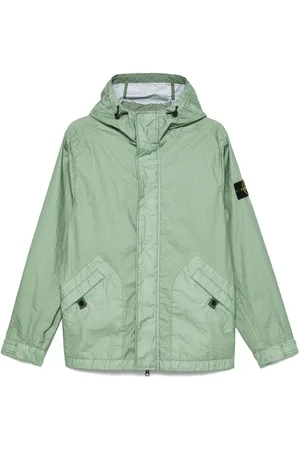 Stone Island Abrigo con acabado fruncido