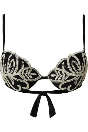 Twin-Set Top de bikini con bordado