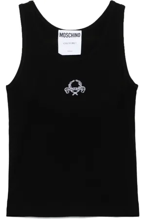 Moschino Top con logo bordado