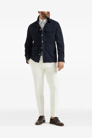 Brunello Cucinelli Pantalones estilo gabardina