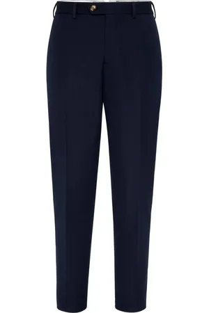 Brunello Cucinelli Pantalones de tejido de gabardina