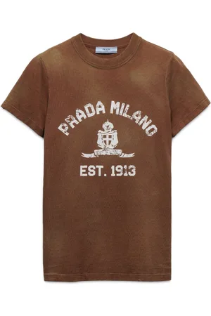 Prada Camiseta con logo estampado