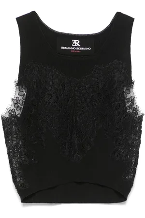 ERMANNO SCERVINO Top con detalles de encaje