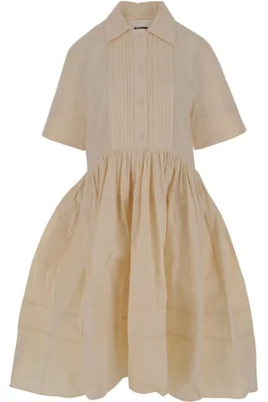 Jil Sander Vestido midi de manga corta