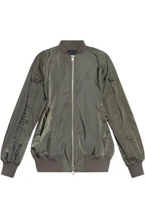 YOHJI YAMAMOTO Chaqueta bómber con parche del logo