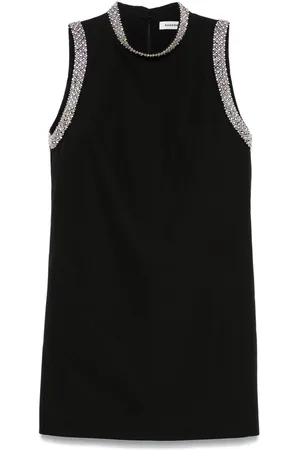 Sandro Vestido corto con apliques de strass