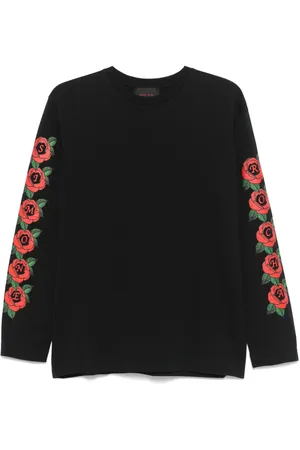 Simone Rocha Camiseta Cluster Rose con logo estampado