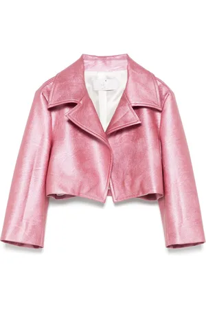 COLORICHIARI Chaqueta vaquera con acabado laminado