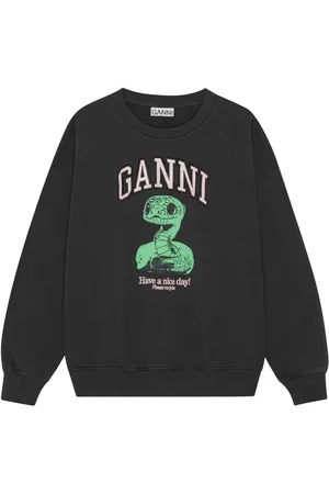 Ganni Sudadera con logo estampado