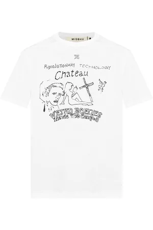MISBHV Camiseta con motivo de texto