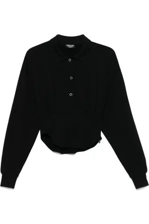 MUGLER Polo con diseño de corsé